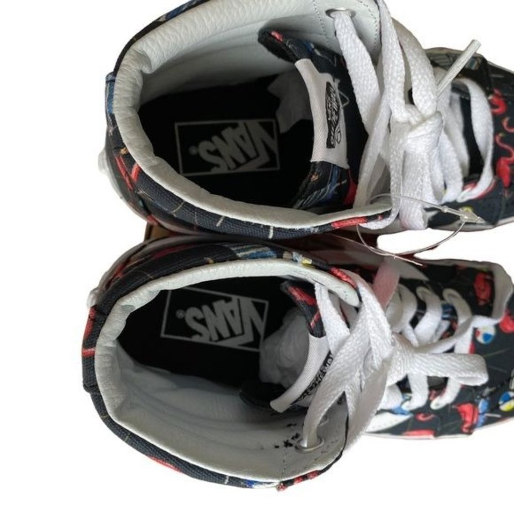 Vans Sk8 High Sneaker Black Reissue Pool Vibes 5.5, 4 - Picture 12 of 15